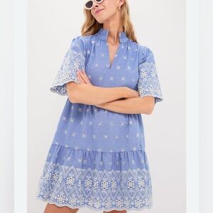 Tuckernuck Chambray Embroidered Crawford Dress